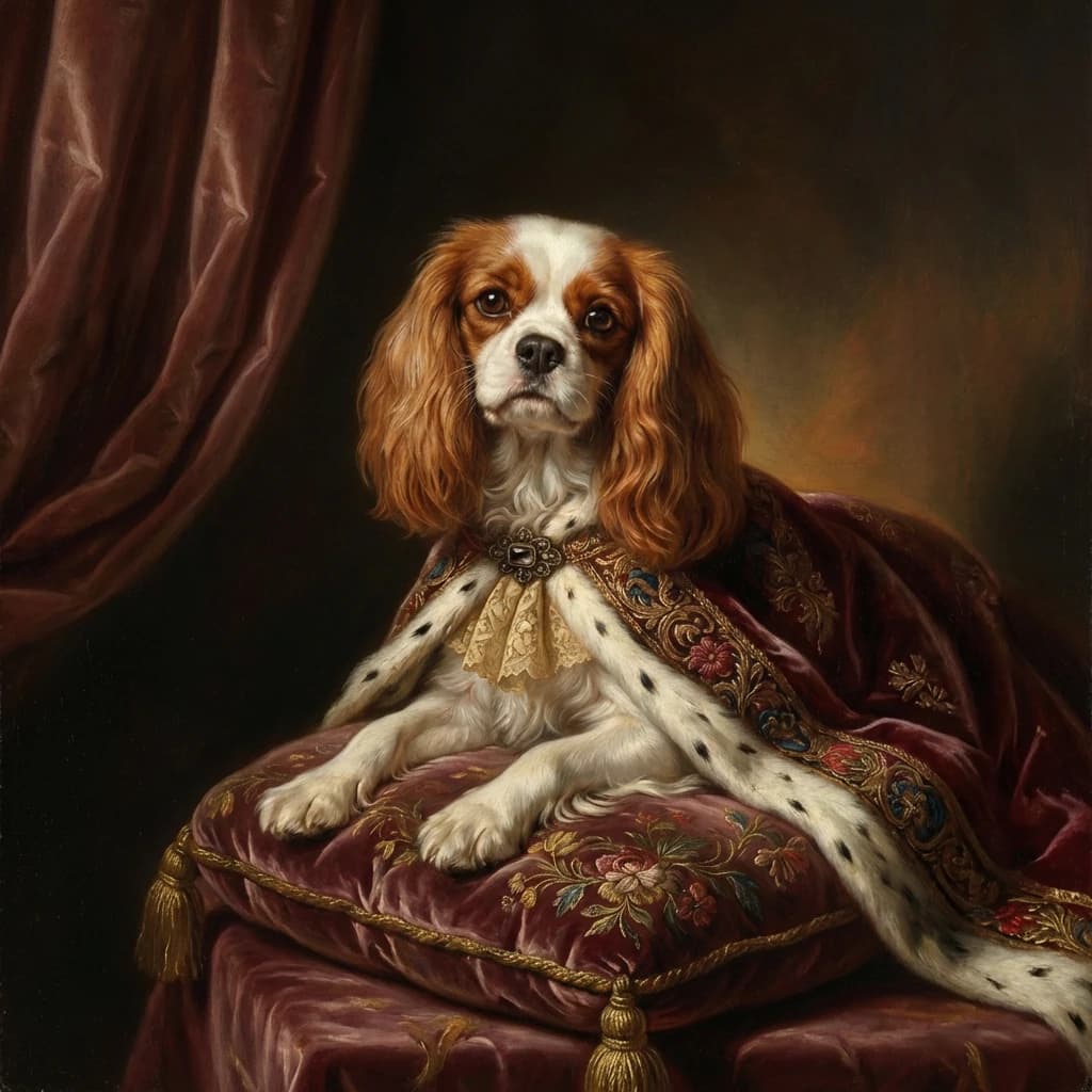 Pet Renaissance AI-generated pet portrait